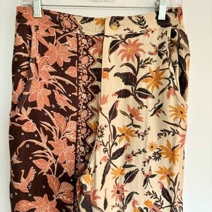 Anthropologie Assymetrical 100% Viscose Pants NEW
